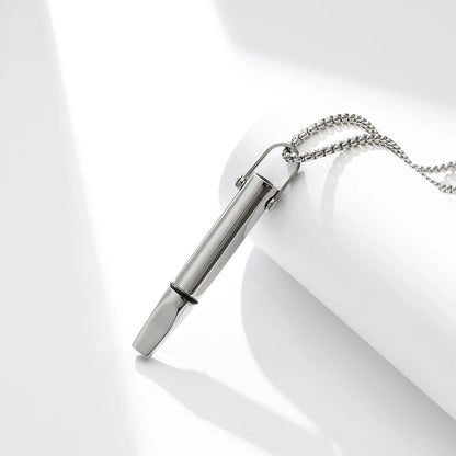smart breathing necklace silver